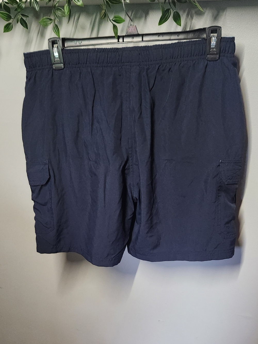 Berkley Jensen Navy Men's Cargo Swim Trunks Large